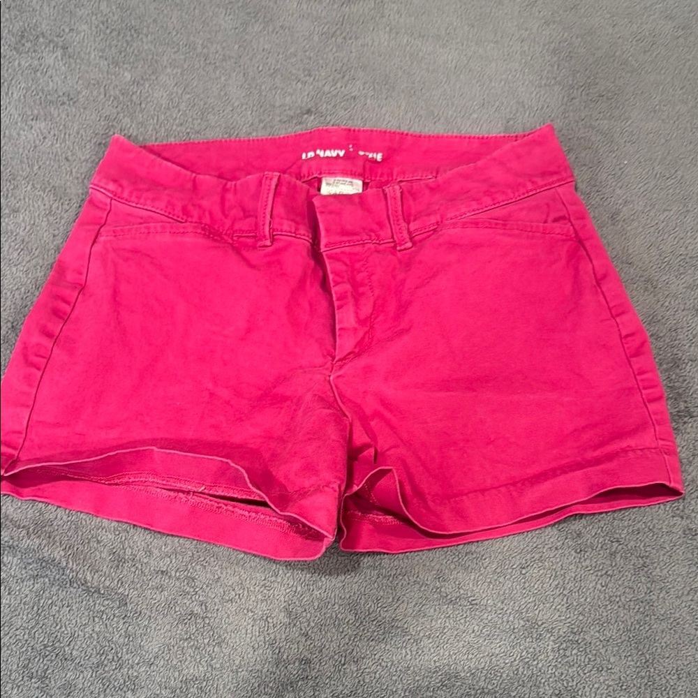 Old Navy Pink Jean Shorts Classic Mid-Length